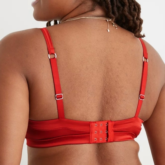 ⚘️AERIE SATIN STRETCH BANDEAU SIZE M - Picture 5 of 10